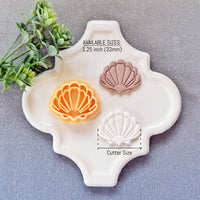 Scallop Shell Polymer Clay Cutter - Summer 2026 Coastal Seashell Silhouette