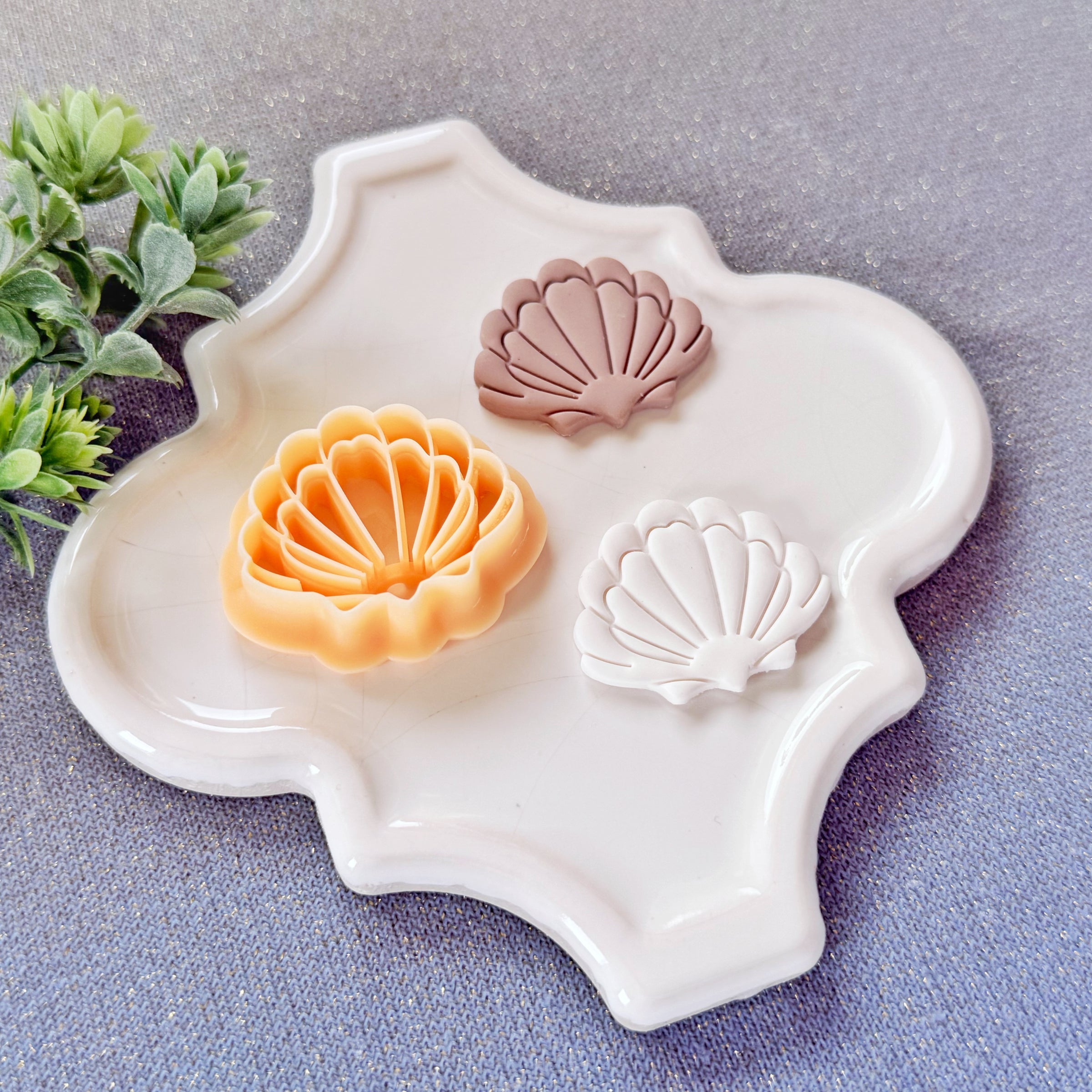 Scallop Shell Polymer Clay Cutter - Summer 2026 Coastal Seashell Silhouette