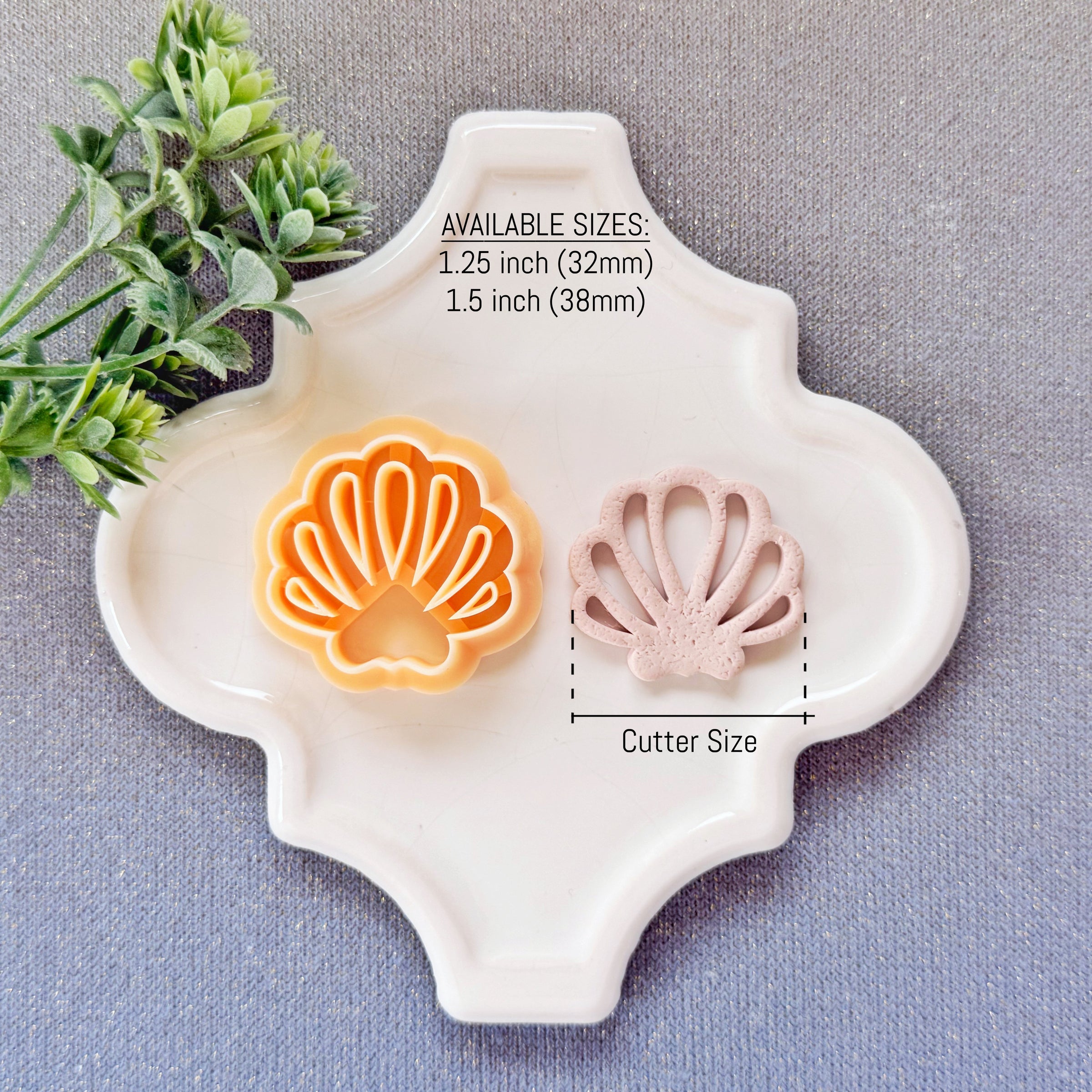 Scallop Seashell Cutout Polymer Clay Cutter - Summer 2026 Coastal Minimalist