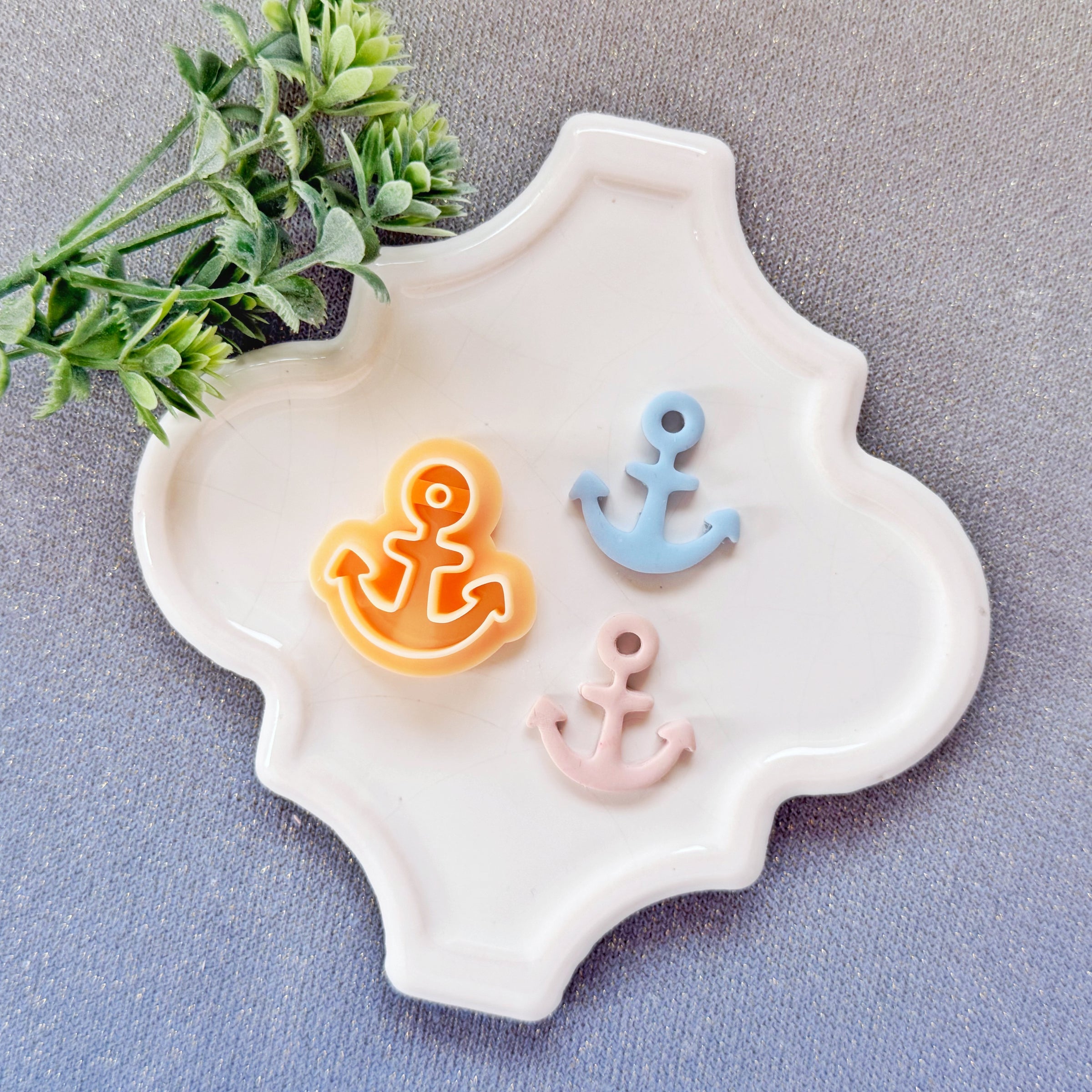 Anchor Polymer Clay Cutter - Summer 2026 Coastal Silhouette