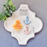 Anchor Polymer Clay Cutter - Summer 2026 Coastal Silhouette
