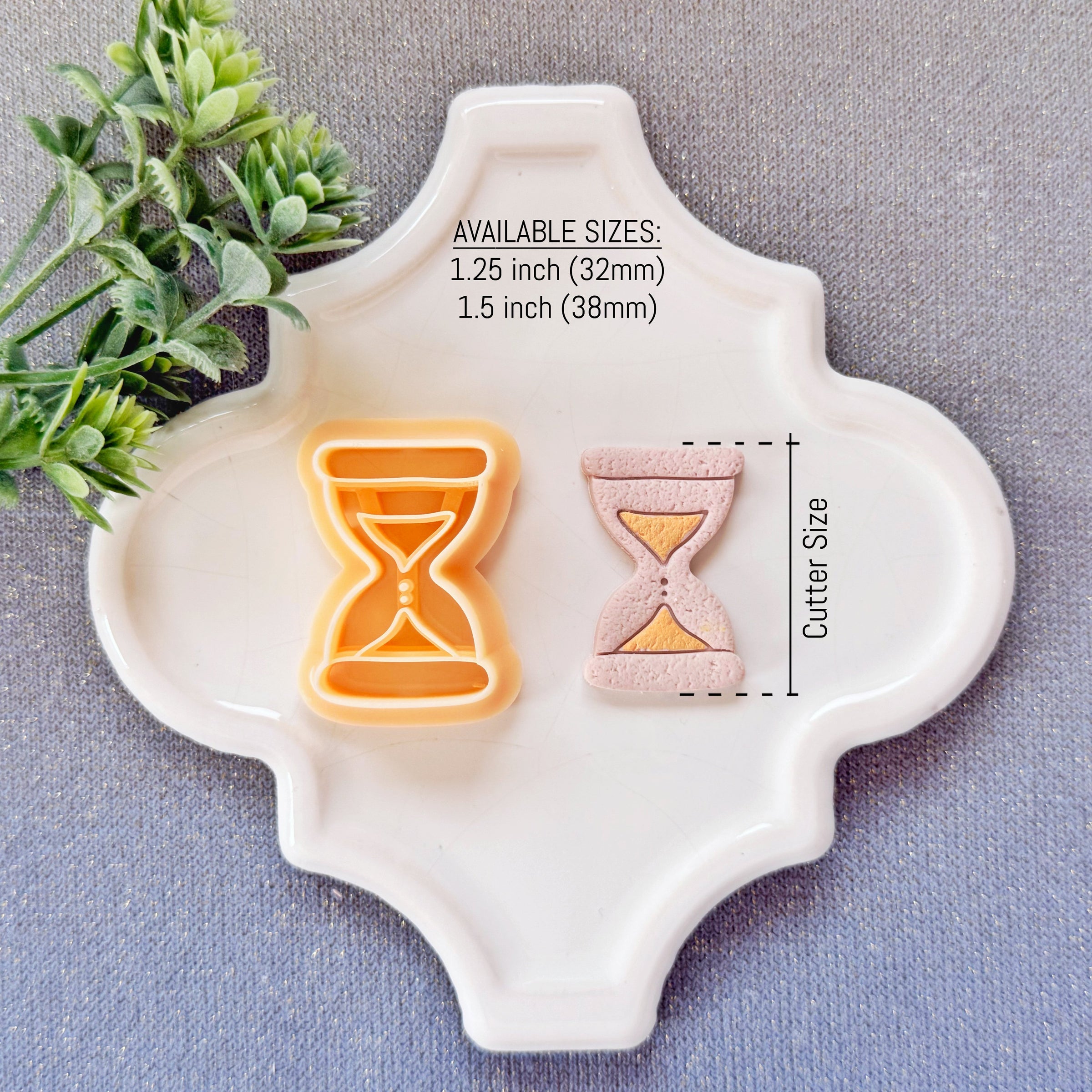 Hourglass Polymer Clay Cutter - Summer 2026 Timeless Sands Silhouette