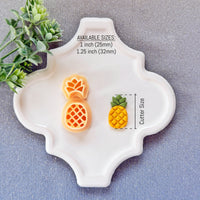 Pineapple 2-Piece Polymer Clay Cutter Set - Summer 2026 Tropical Fruit Collection