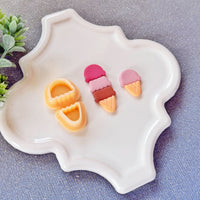 Ice Cream Cone Polymer Clay Cutter Set - Summer 2026 Sweet Treats Collection