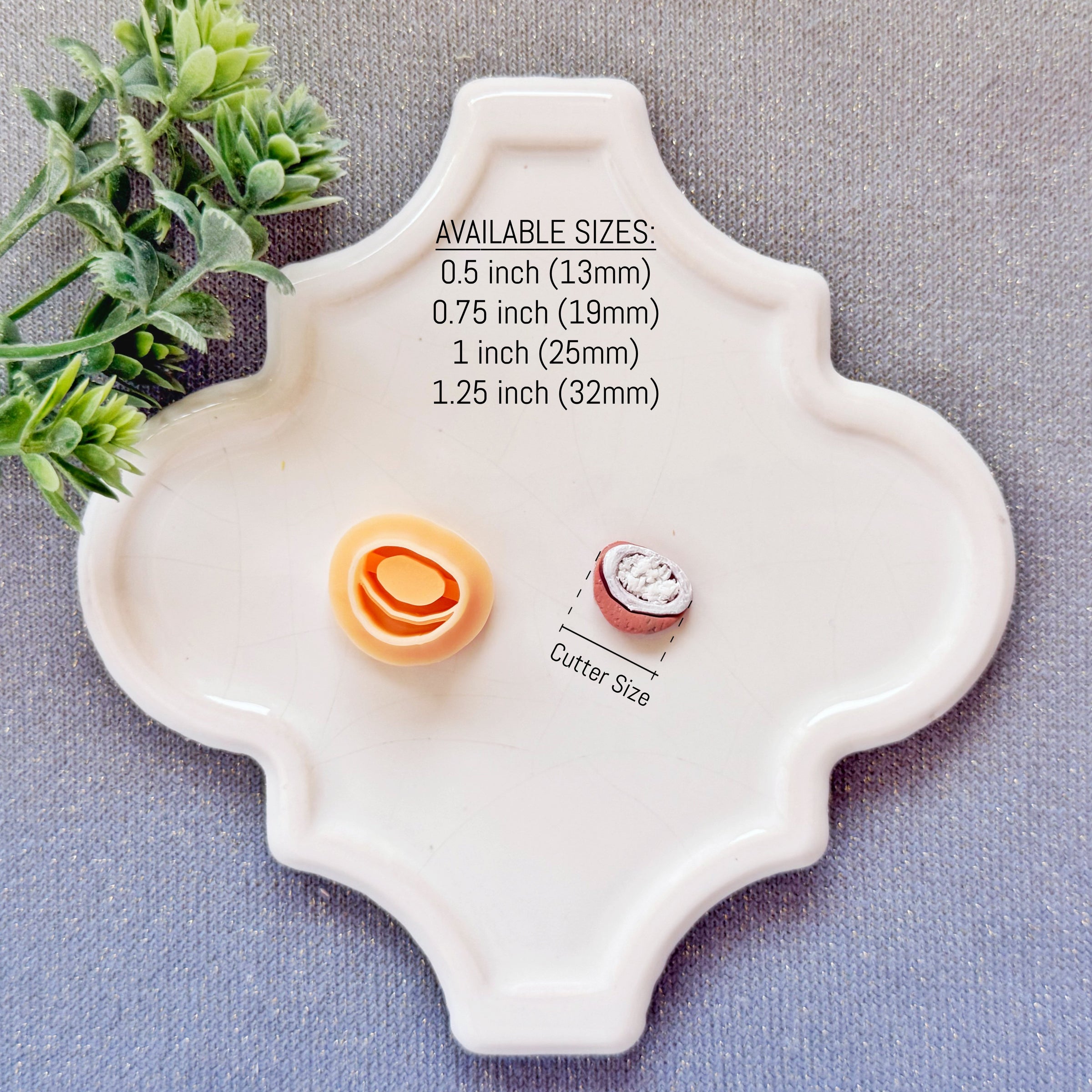 Coconut Polymer Clay Cutter - Summer 2026 Tropical Island Collection