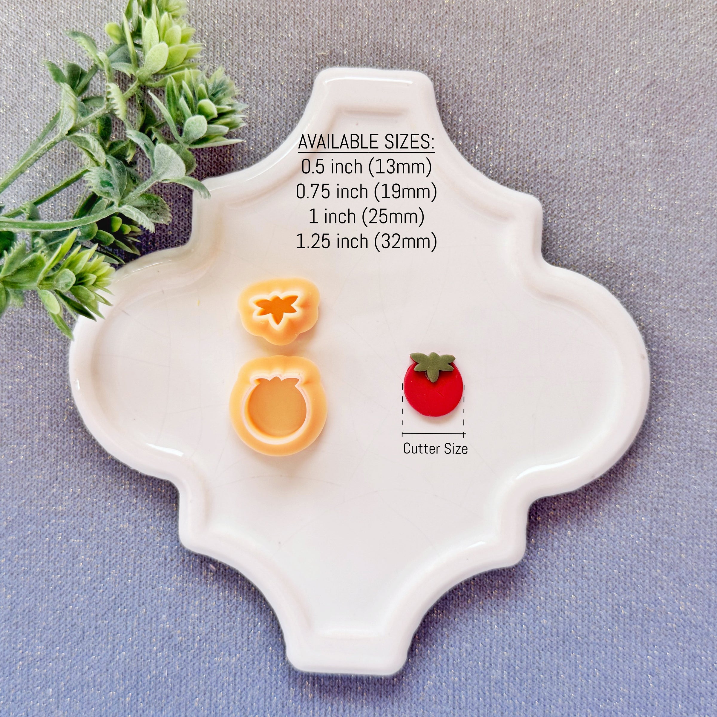 Tomato Polymer Clay Cutter Set - Summer 2026 Garden Harvest Collection