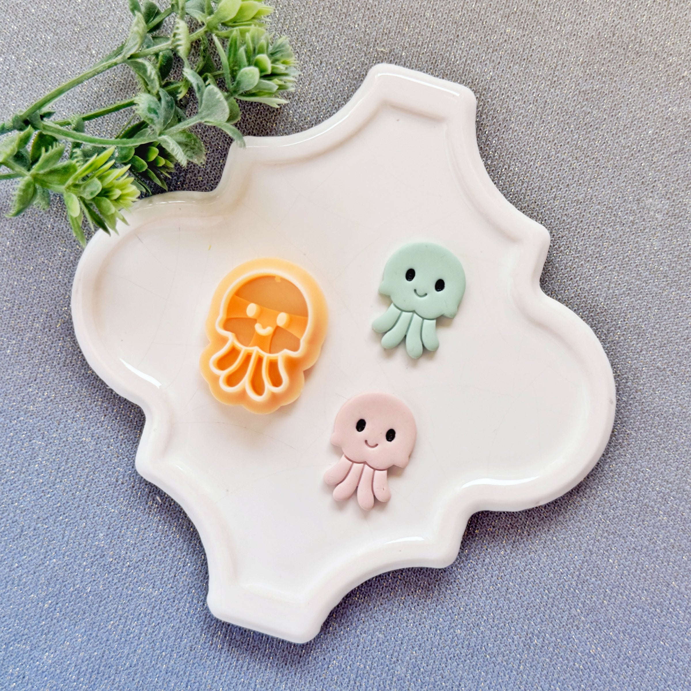 Kawaii Jellyfish Polymer Clay Cutter - Summer 2026 Cute Ocean Critter