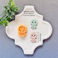 Kawaii Jellyfish Polymer Clay Cutter - Summer 2026 Cute Ocean Critter