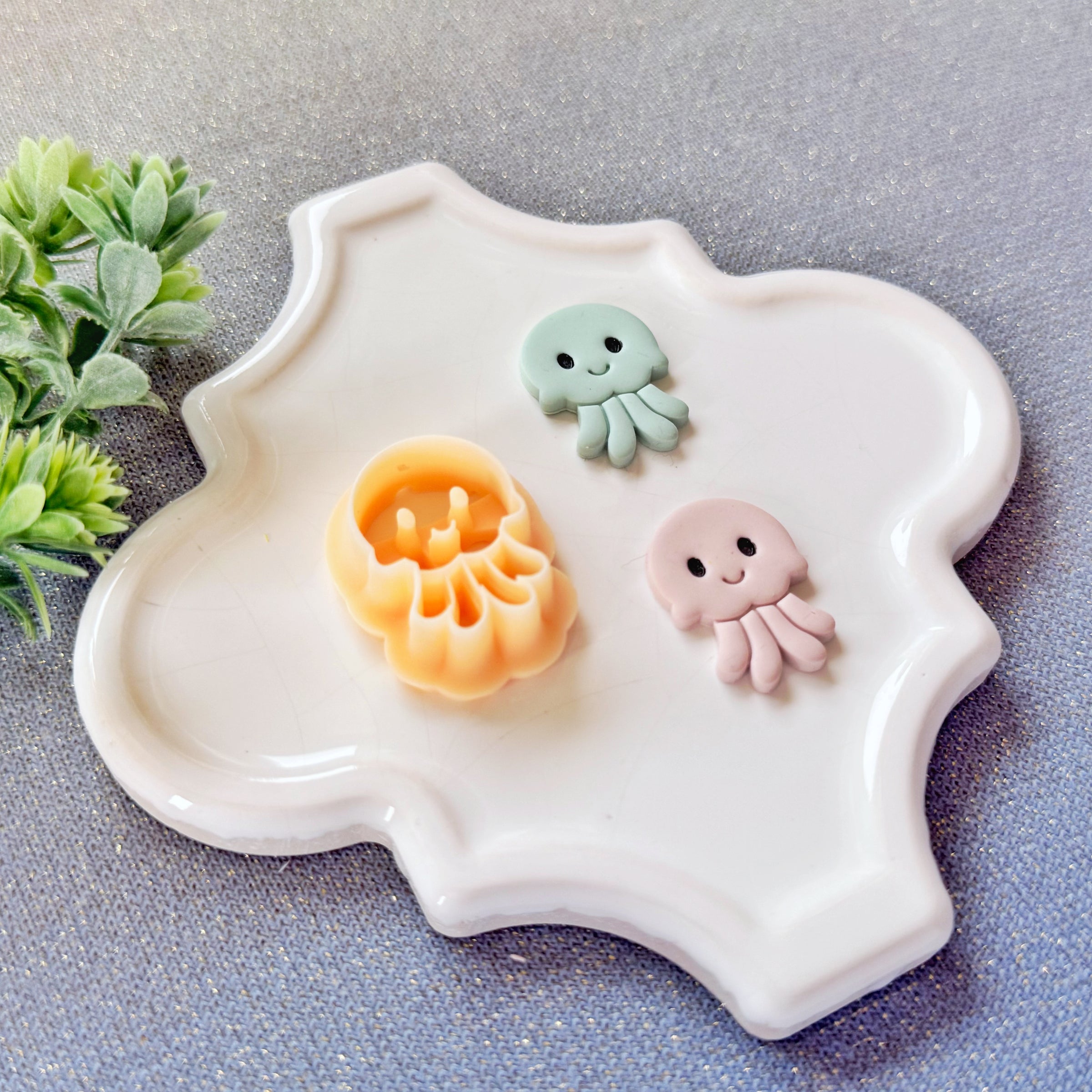 Kawaii Jellyfish Polymer Clay Cutter - Summer 2026 Cute Ocean Critter