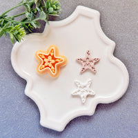 Floral Starfish Polymer Clay Cutter - Summer 2026 Botanical Sea Life