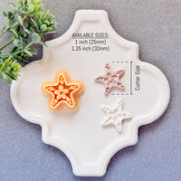 Floral Starfish Polymer Clay Cutter - Summer 2026 Botanical Sea Life