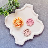 Floral Seashell Polymer Clay Cutter - Summer 2026 Botanical Shell Silhouette