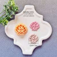 Floral Seashell Polymer Clay Cutter - Summer 2026 Botanical Shell Silhouette