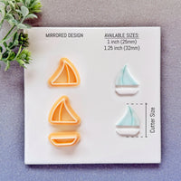 Sailboat Polymer Clay Cutter Set - Summer 2026 Nautical 3-Piece Modular Tool
