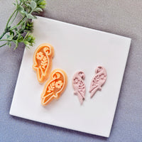 Tropical Floral Parrot Polymer Clay Cutter - Summer 2026 Exotic Bird Silhouette