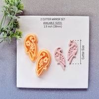 Tropical Floral Parrot Polymer Clay Cutter - Summer 2026 Exotic Bird Silhouette