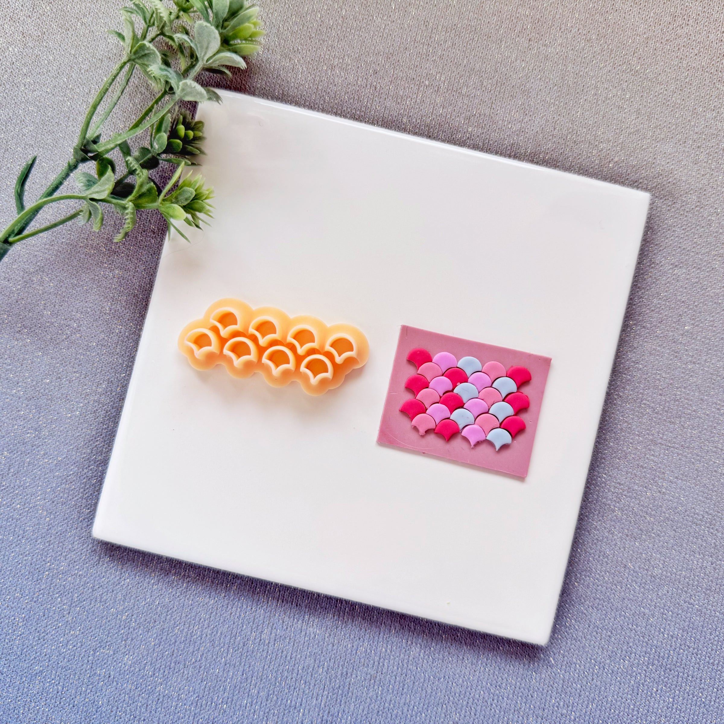 Fish Scale Slab Cluster Cutter - Summer 2026 Mermaid Texture & Mosaic Tool
