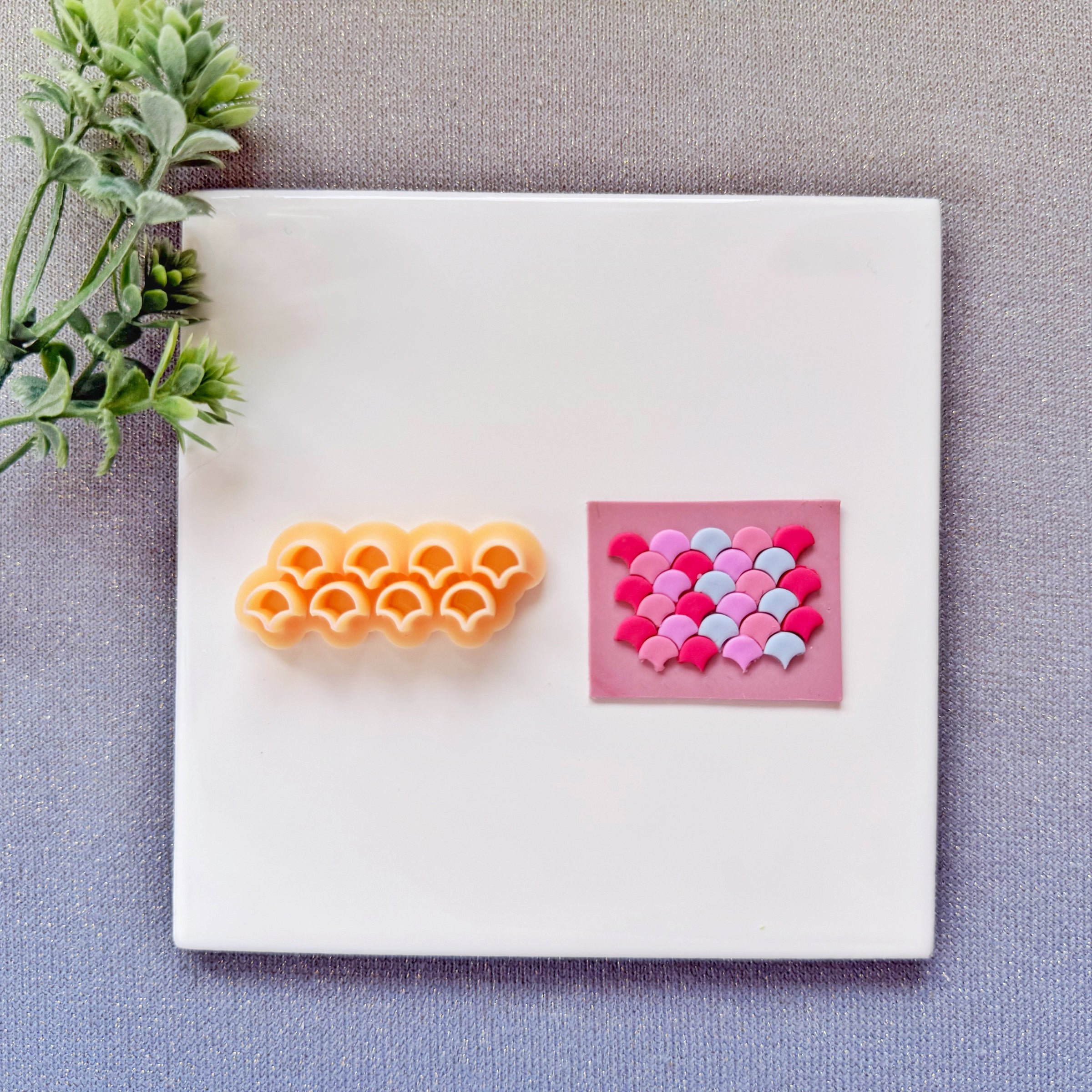 Fish Scale Slab Cluster Cutter - Summer 2026 Mermaid Texture & Mosaic Tool
