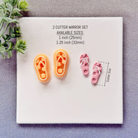 Floral Flip Flop Polymer Clay Cutter Set - Summer 2026 Tropical Vacation Collection