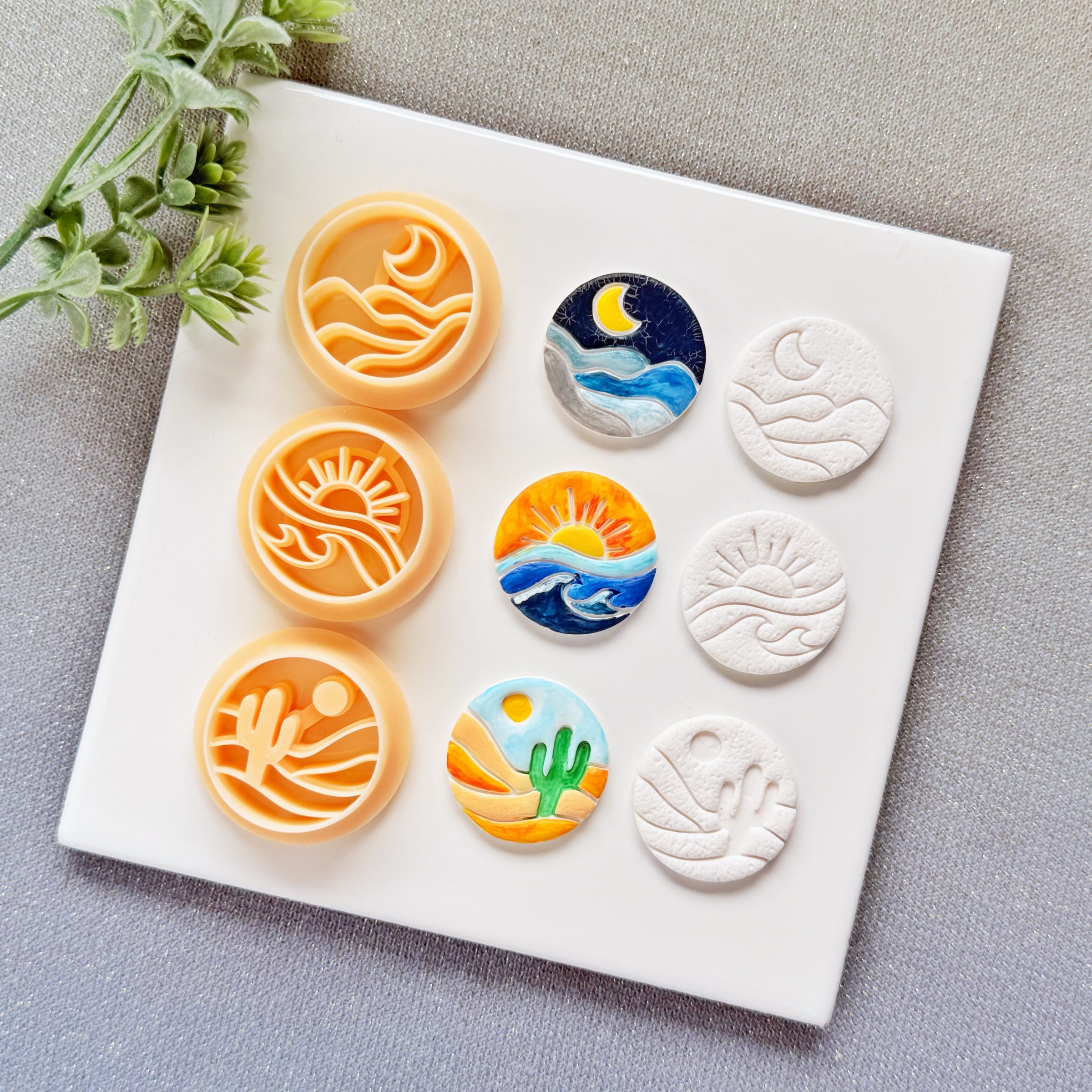 Scenic Horizon Landscape Cutter Collection - Summer 2026 Artistic Polymer Clay Cutters