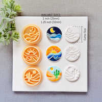 Scenic Horizon Landscape Cutter Collection - Summer 2026 Artistic Polymer Clay Cutters