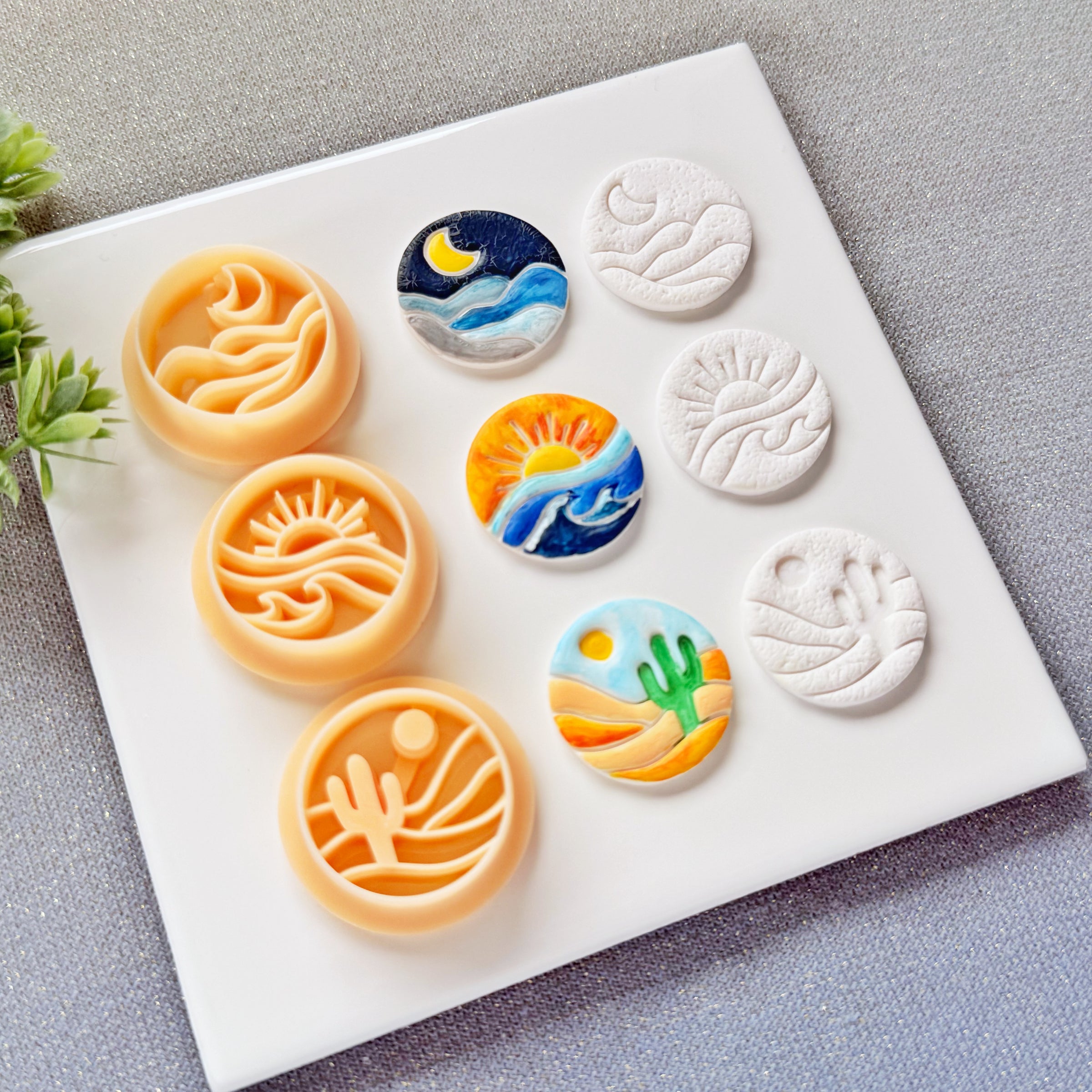 Scenic Horizon Landscape Cutter Collection - Summer 2026 Artistic Polymer Clay Cutters
