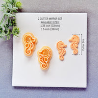 Cute Seahorse Polymer Clay Cutter - Summer 2026 Kawaii Ocean Critter
