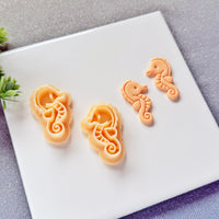 Cute Seahorse Polymer Clay Cutter - Summer 2026 Kawaii Ocean Critter