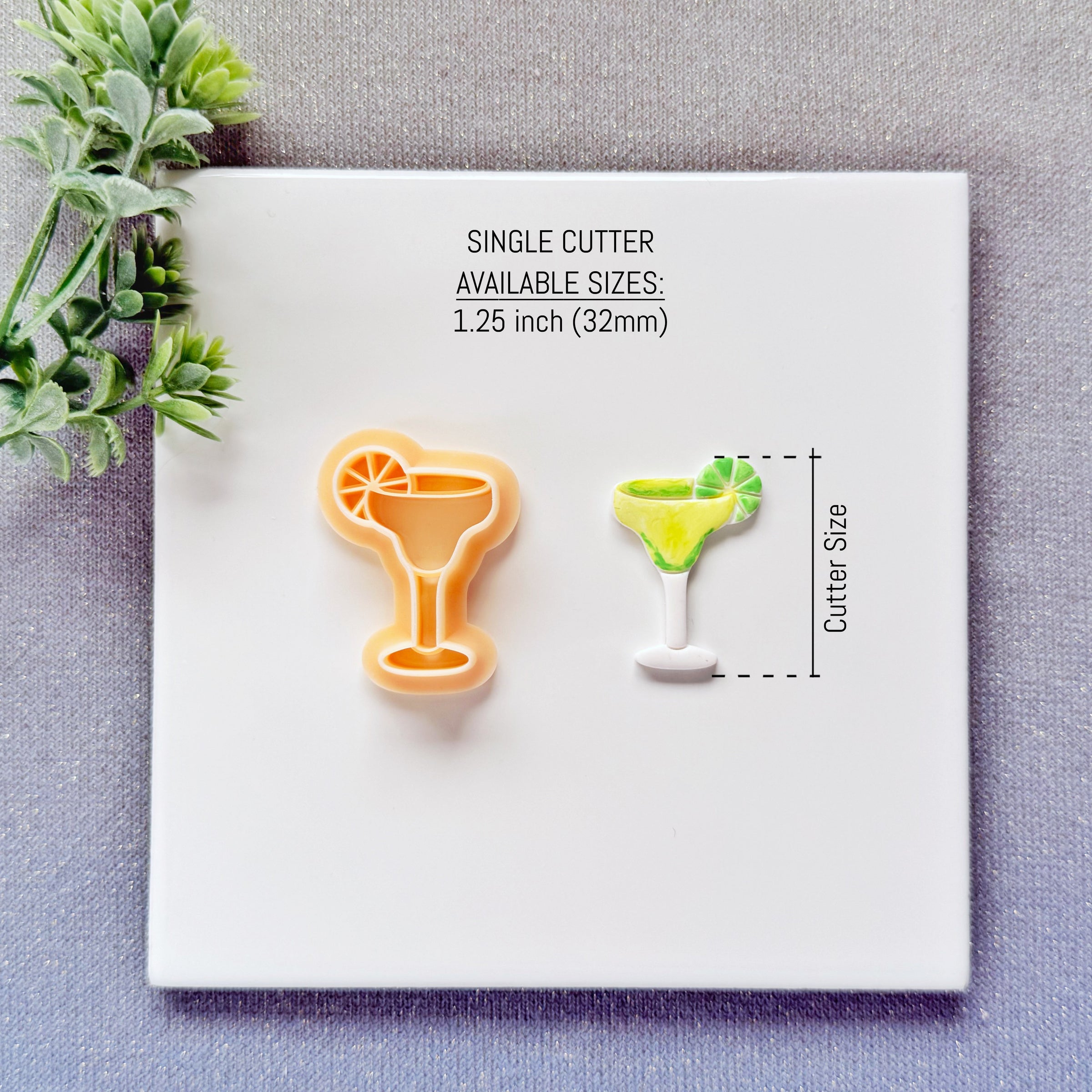 Margarita Glass Polymer Clay Cutter - Summer 2026 Happy Hour Collection