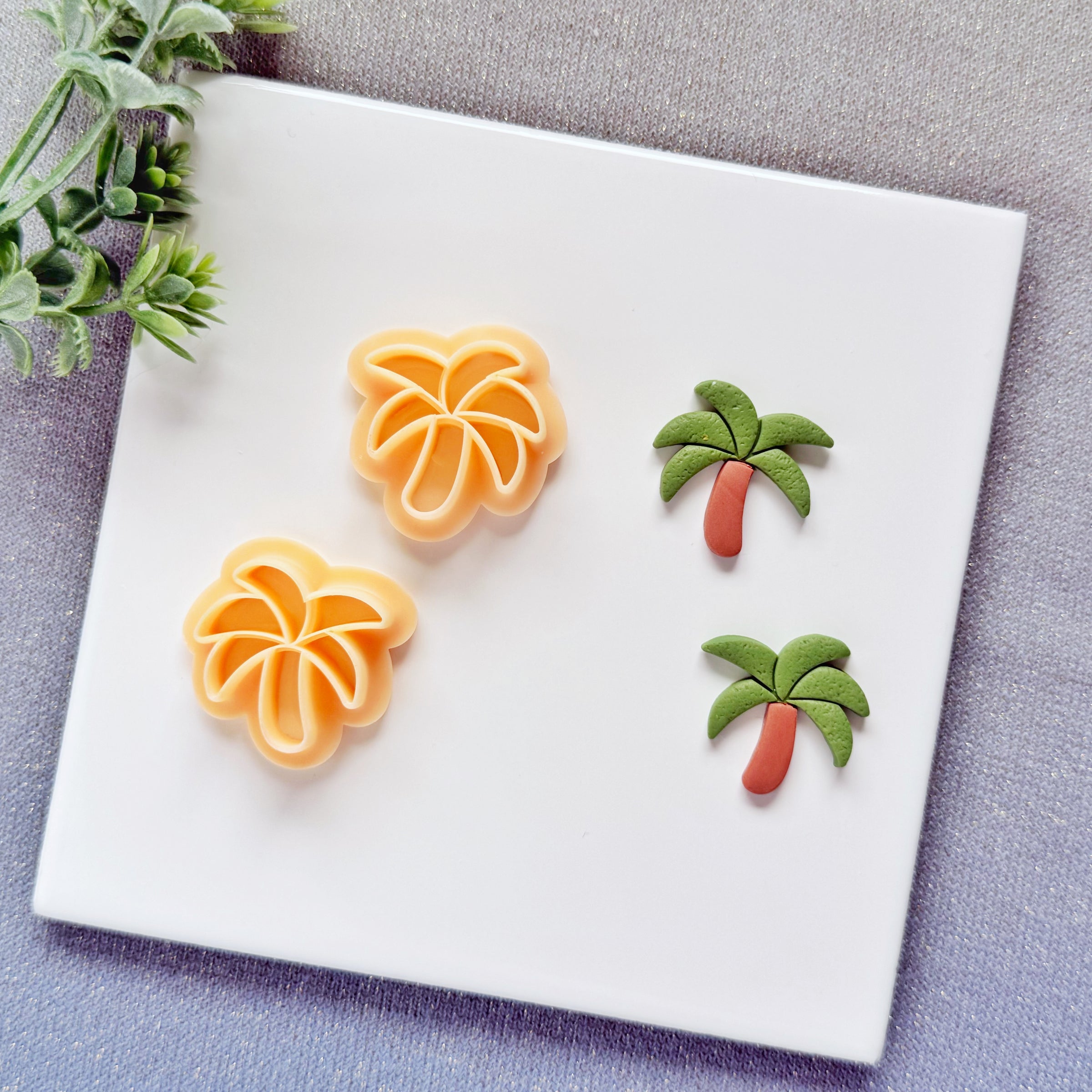 Tropical Palm Tree Polymer Clay Cutter - Summer 2026 Island Life Silhouette