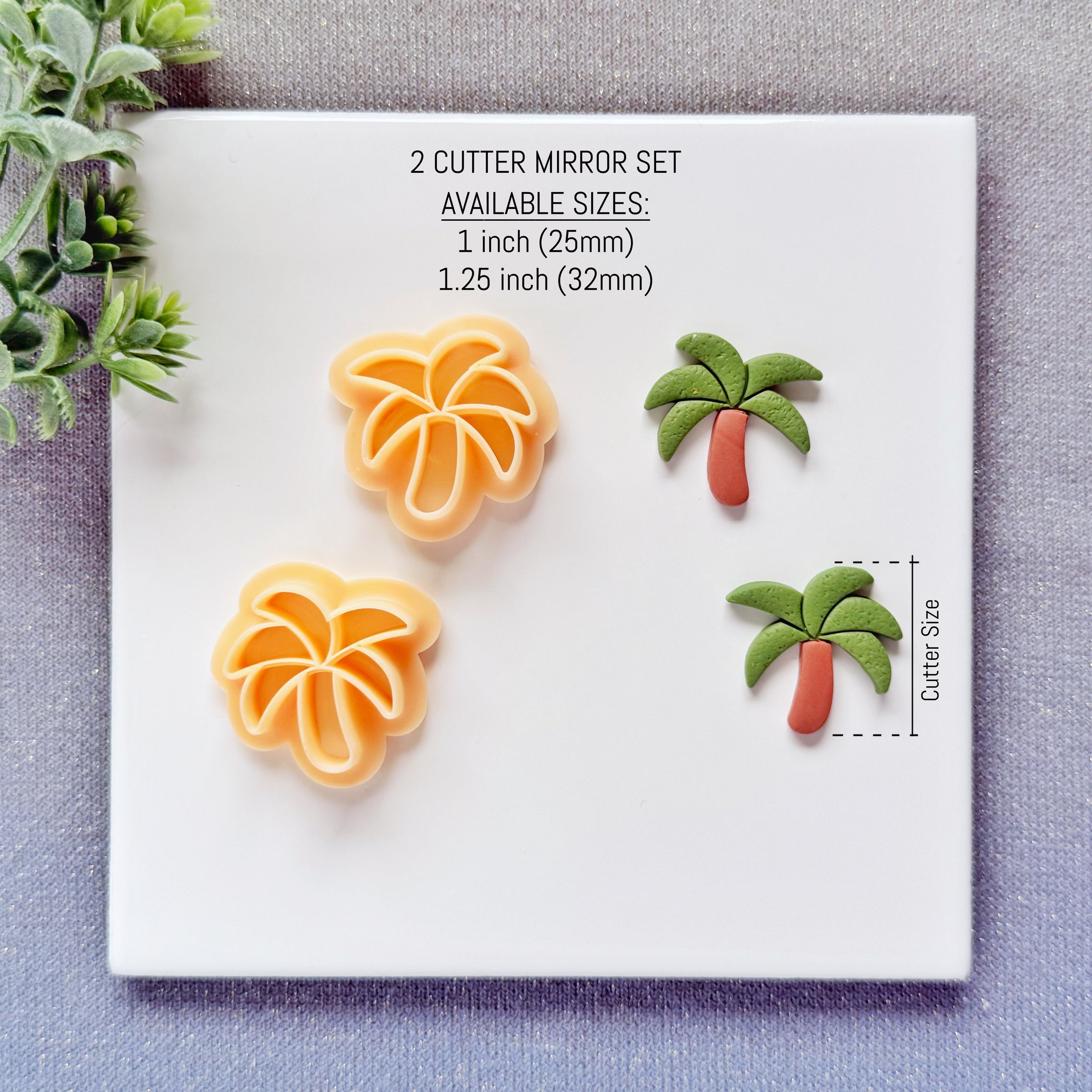 Tropical Palm Tree Polymer Clay Cutter - Summer 2026 Island Life Silhouette