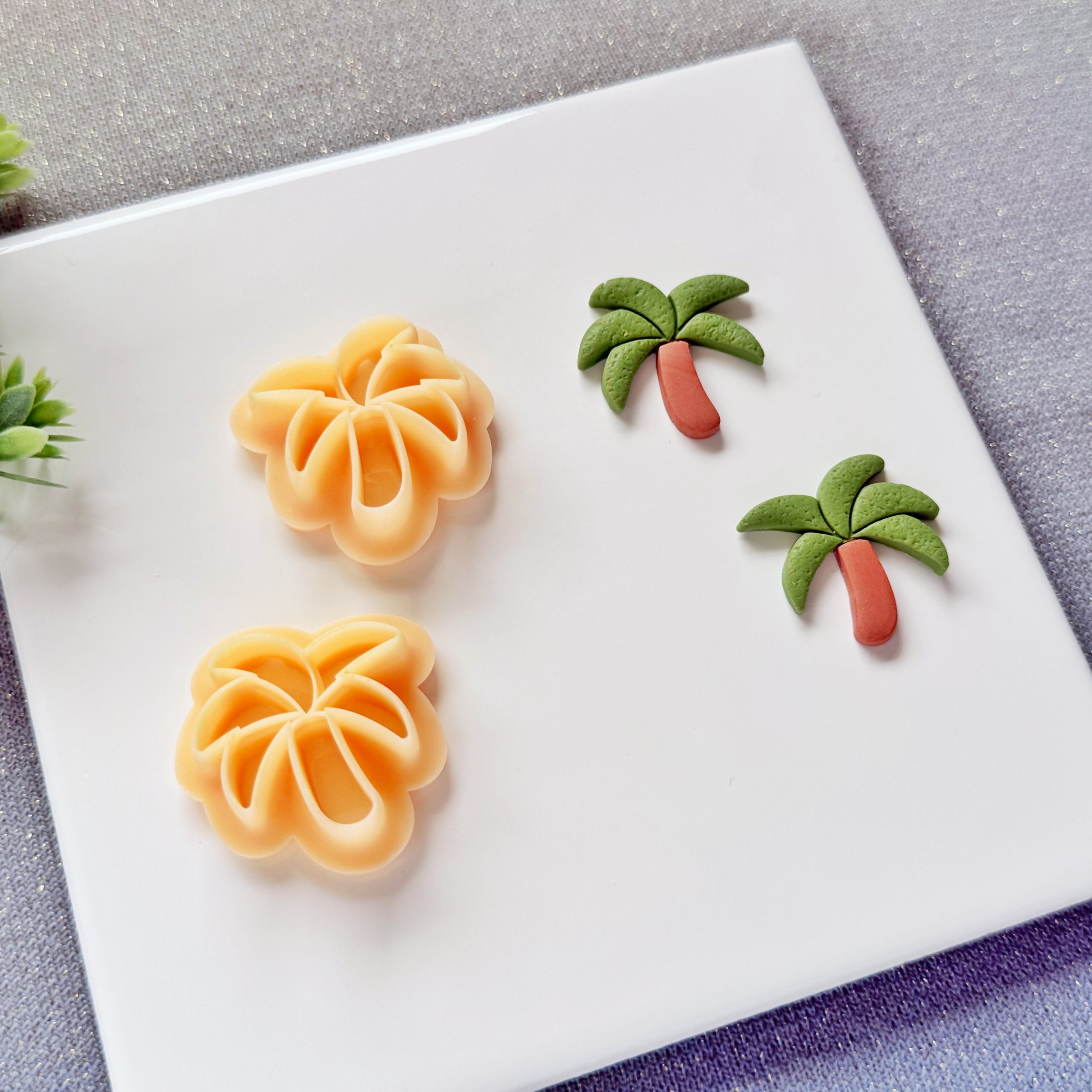 Tropical Palm Tree Polymer Clay Cutter - Summer 2026 Island Life Silhouette