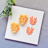 Organic Coral Reef Polymer Clay Cutter - Summer 2026 Coastal Silhouette