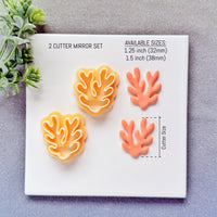 Organic Coral Reef Polymer Clay Cutter - Summer 2026 Coastal Silhouette