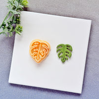 Monstera Deliciosa Leaf Polymer Clay Cutter - Summer 2026 Tropical Botanical Silhouette