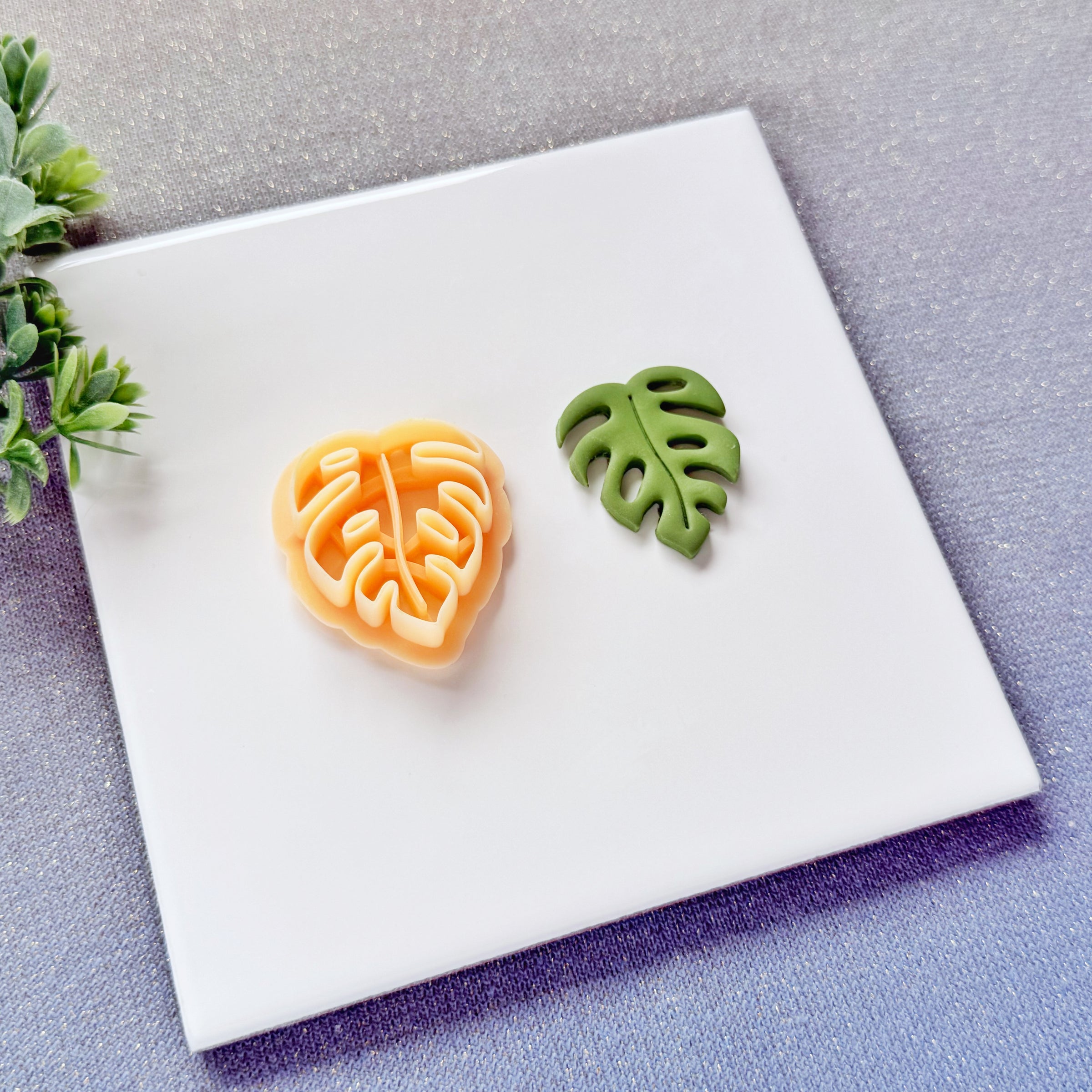 Monstera Deliciosa Leaf Polymer Clay Cutter - Summer 2026 Tropical Botanical Silhouette