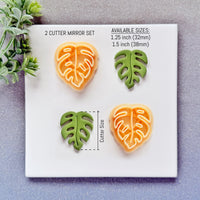 Monstera Deliciosa Leaf Polymer Clay Cutter - Summer 2026 Tropical Botanical Silhouette