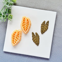 Alocasia Leaf Polymer Clay Cutter - Summer 2026 Tropical Botanical Silhouette