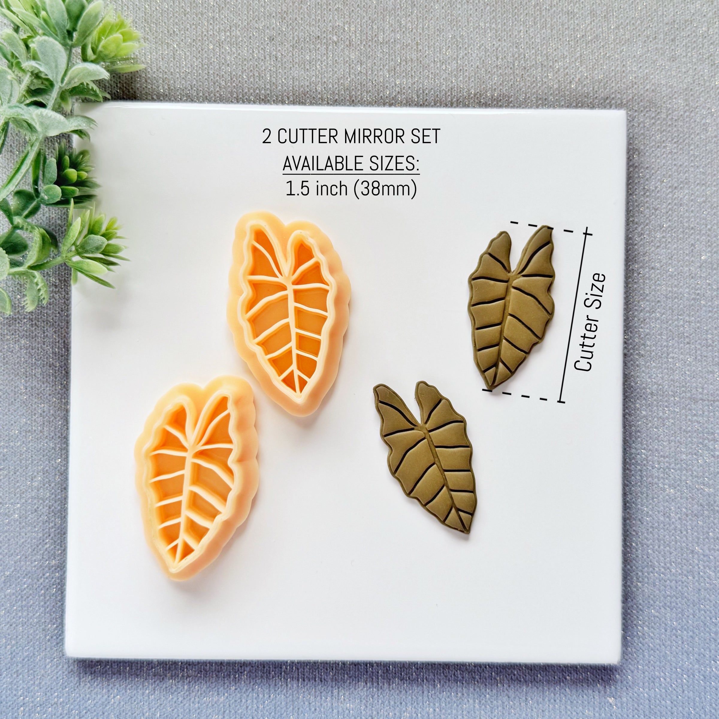 Alocasia Leaf Polymer Clay Cutter - Summer 2026 Tropical Botanical Silhouette
