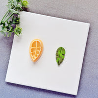 Tropical Banana Leaf Polymer Clay Cutter - Summer 2026 Exotic Botanical Silhouette