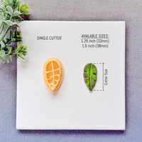 Tropical Banana Leaf Polymer Clay Cutter - Summer 2026 Exotic Botanical Silhouette