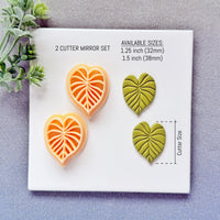 Anthurium Leaf Polymer Clay Cutter - Summer 2026 Heart-Shaped Tropical Botanical