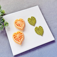 Anthurium Leaf Polymer Clay Cutter - Summer 2026 Heart-Shaped Tropical Botanical