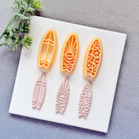 Surfboard Clay Cutters - Summer 2026 Coastal Lifestyle Polymer Clay Cutters