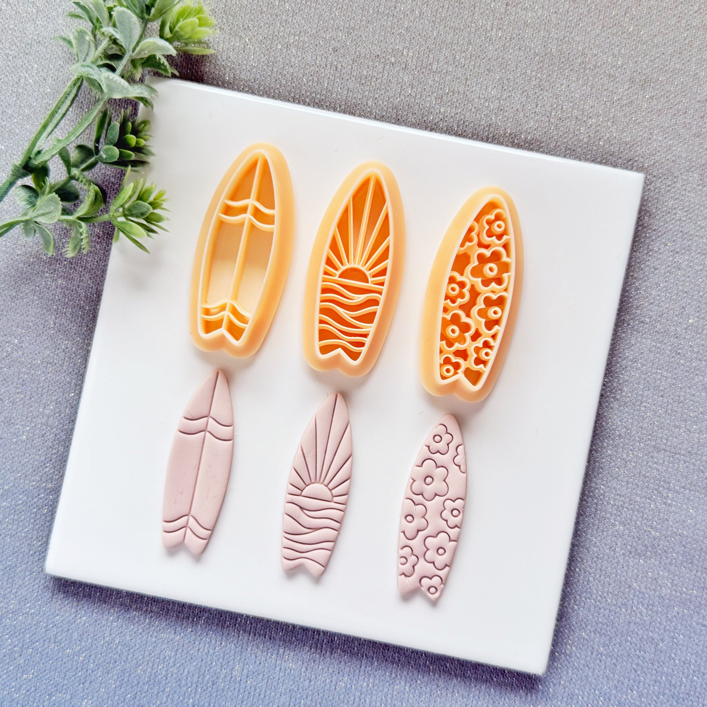 Surfboard Clay Cutters - Summer 2026 Coastal Lifestyle Polymer Clay Cutters