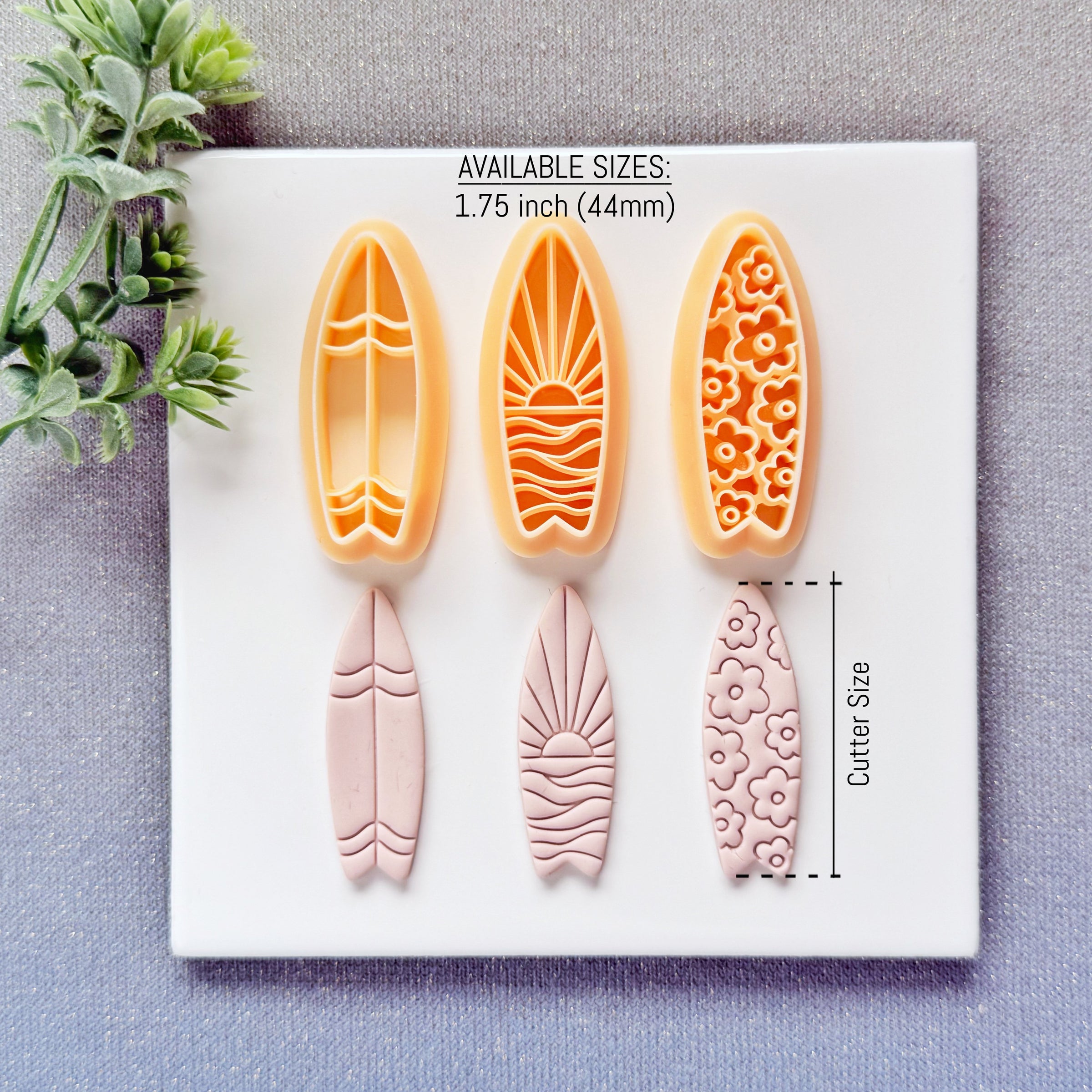 Surfboard Clay Cutters - Summer 2026 Coastal Lifestyle Polymer Clay Cutters