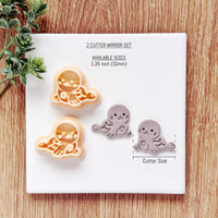 Playful Seal Polymer Clay Cutter | Single or Mirror Set