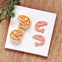 Floral Shrimp Polymer Clay Cutter | Single or Mirror Set