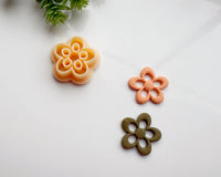 Cutout 5-Petal Flower Clay Cutter | Floral Polymer Clay Cutter for Jewelry Making