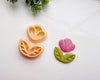 Tulip Duo Clay Cutter Set | Flower & Leaf Polymer Clay Cutter for Jewelry Making